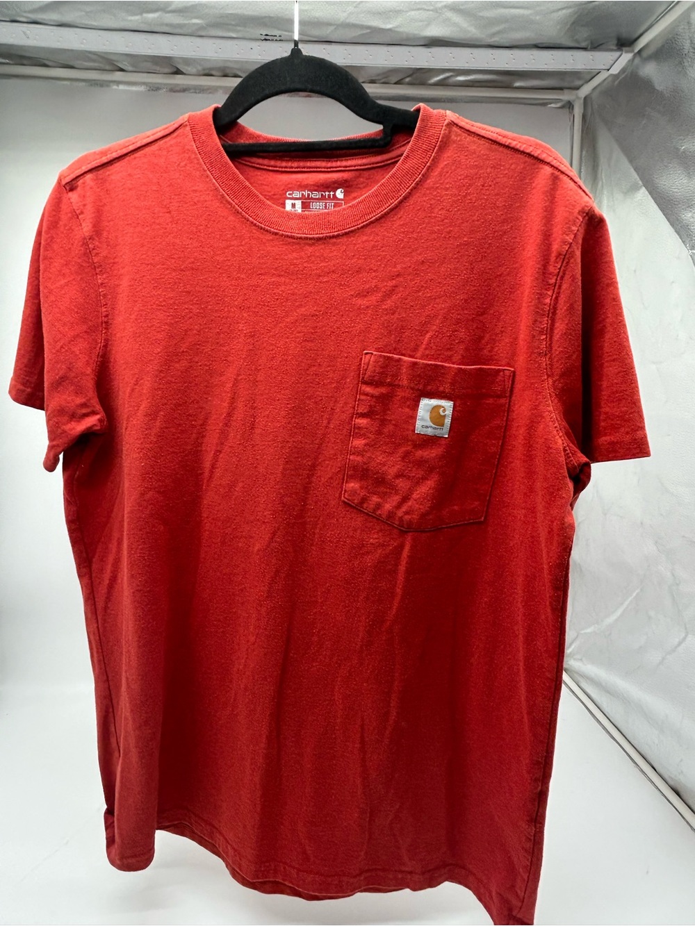 Carhartt Women’s Red Pocket T-Shirt size M 8-10